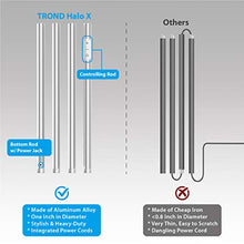 Load image into Gallery viewer, TROND LED Torchiere Floor Lamp, Modern Sky Tall Dimmable Lamp 30W, 5500K Natural Daylight, Max. 5000lm, 71-Inch, 30-Min Timer, Standing Pole Uplight for Living Room Bedroom Office, Silver