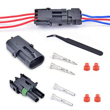 Load image into Gallery viewer, 301Pcs 20 Kits Waterproof Car Electrical Wire Connector Terminals Plug Kit 1/2/3/4/6/Male&Female Pin Small Plug 18-14AWG Water Resistend Truck Harness Plug Car Spark Plug Connector