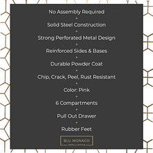 Load image into Gallery viewer, Light Pink Desk Organizer - Cute and Girly Pink Desk Accessories - Office Storage for Girls and Women - Paper Storage and Office Supply Storage - Home Office