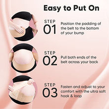 Load image into Gallery viewer, Pregnancy Belly Support Band, Maternity Belt - Pregnancy Must Haves Baby Belly Bands For Pregnant Women - Maternity Belly Band Support - Pregnancy Back, Pelvic Support Belt (Classic Ivory, One Size)