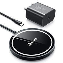 Load image into Gallery viewer, WAITIEE Wireless Charger, Fast Magnetic Wireless Charger for iPhone 12/12mini/12pro/12pro max, AirPods 2/Pro,Fast Wireless Charger Pad with Rubber Anti-Skid Ring and Type-C 20W Adapter