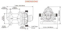 Load image into Gallery viewer, Water Diaphragm Self Priming Pump 3.0 Gallons/min (11.3 Lpm) 45 PSI New Rv / Marine 12 Volt Dc / 12 V Demand Fresh