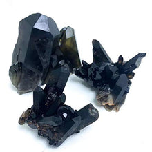 Load image into Gallery viewer, MOKA Rough Natural Black Smoky Crystals Quartz Cluster geode for Decorative 200G-350G 1pc