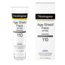 Load image into Gallery viewer, Neutrogena Age Shield Face Lotion Sunscreen with Broad Spectrum SPF 110, Oil-Free & Non-Comedogenic Moisturizing Sunscreen to Prevent Signs of Aging, 3 fl. oz