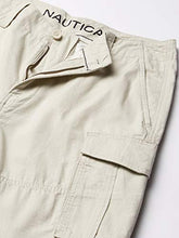 Load image into Gallery viewer, Nautica Men's Mini Ripstop Twill Cargo Short, Stone, 36W