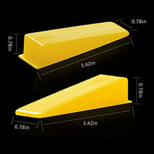 Load image into Gallery viewer, Reusable Leveling Wedges,Reusable Tile Leveling System Wedges for 1/8" Spacers,1/16" Spacers,1/32" Spacersand Tile Leveling System Kit,for Tile Leveler Installation (500Pcs, Yellow)