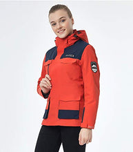 Load image into Gallery viewer, ANKIKI Women's Snowboard Ski Jackets 3 in 1 Winter Waterproof Snow Coat Warm Hooded Parka with Detachable Liner,Orange,XXL