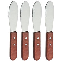 Load image into Gallery viewer, Wide Stainless Steel Spreader Kitchen Knives for Sandwiches Butter Cheese set of 4