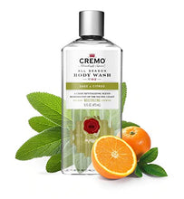 Load image into Gallery viewer, Cremo Rich-Lathering Sage & Citrus Body Wash, A Revitalizing Combination of Bright Mandarin, Dry Herbs and White Cedar, 16 Oz (Pack of 2)