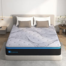 Load image into Gallery viewer, Queen Mattress, Avenco Queen Size Mattress Medium Firm, 12 Inch Hybrid Queen Mattress in a Box, Gel Memory Foam with Pocket Spring for Motion Isolation, Edge Support, CertiPUR-US & ISPA