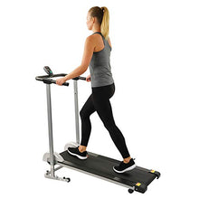 Load image into Gallery viewer, Sunny Health & Fitness SF-T1407M Manual Walking Treadmill, Gray