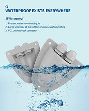 Load image into Gallery viewer, BougeRV 2 Pack Solar Double Cable Entry Gland Box, RV roof Waterproof ABS Solar Double Cable Entry housing for RVs, Boats, Yacht, Roofs,camperman for All Cable Types 14AWG to 10AWG (Gray)