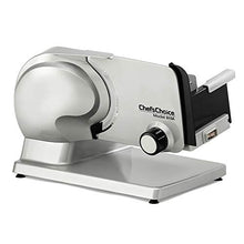 Load image into Gallery viewer, Chef'sChoice Electric Meat Slicer Features Precision thickness Control & Tilted Food Carriage For Fast & Efficient Slicing with Removable Blade for Easy Clean, 7-inch, Silver
