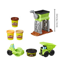 Load image into Gallery viewer, Play-Doh Wheels Gravel Yard Construction Toy with Non-Toxic Pavement Buildin' Compound Plus 3 Additional Colors