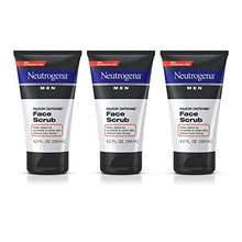 Load image into Gallery viewer, Neutrogena Men Exfoliating Razor Defense Daily Shave Face Scrub, Conditioning Facial Cleanser for Smoother Skin & Less Razor Irritation, Dye-Free, 4.2 fl. oz (Pack of 3)