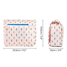 Load image into Gallery viewer, Hanging Travel Toiletry Bag Cosmetic Make up Organizer for Women and Girls Waterproof (Cactus)