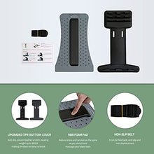 Load image into Gallery viewer, Back Stretching Device,Back Cracker Massager for Bed & Chair & Car,Multi-Level Lumbar Support Stretcher Spinal, Lower and Upper Muscle Pain Relief(Gray Black)