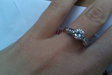 Load image into Gallery viewer, Size - 5.5 - Solid 925 Sterling Silver Solitaire Round CZ Cubic Zirconia Engagement Ring 1.5ct