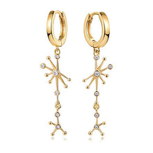 Load image into Gallery viewer, MYEARS Women Evil Eye Earrings Gold Hoop Huggie Diamond CZ Inlay Teardrop Charm Dangle Drop 14K Gold Filled Tiny Boho Beach Simple Delicate Handmade Hypoallergenic Luckily Jewelry Gift