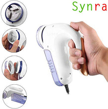 Load image into Gallery viewer, Fabric Shaver - Retains Clothes' Shine in Minutes - Safely removes Fuzz, Pilling - Quick and Easy-to-use lint Catcher with Large Shaving Head & Removable bin - Extra Stainless Steel Blade Included