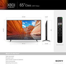 Load image into Gallery viewer, Sony X80J 65 Inch TV: 4K Ultra HD LED Smart Google TV with Dolby Vision HDR and Alexa Compatibility KD65X80J- 2021 Model