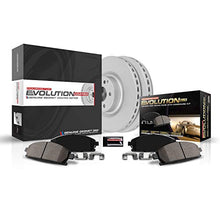 Load image into Gallery viewer, Power Stop CRK6082 Coated Brake Rotor & Ceramic Brake Pads- front