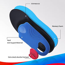 Load image into Gallery viewer, Walkomfy Heavy Duty Support Pain Relief Orthotics - 210+ lbs Plantar Fasciitis High Arch Support Insoles for Men Women, Flat Feet Orthotic Insert, Work Boot Shoe Insole, Absorb Shock with Every Step