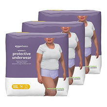 Load image into Gallery viewer, Amazon Basics Incontinence & Postpartum Underwear for Women, Maximum Absorbency, 2X-Large, 42 Count, 3 Packs of 14 (Previously Solimo)