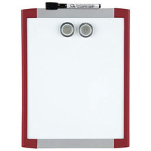 Load image into Gallery viewer, Quartet Magnetic Whiteboard, 8-1/2" x 11" White Board for Wall, Dry Erase Board for Kids, Perfect for Home Office & Home School Supplies, 1 Dry Erase Marker, 2 Magnets, Red Frame (MHOW8511-RD)