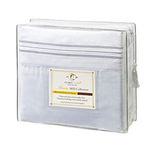 Load image into Gallery viewer, Clara Clark Bed Sheets, Premier 1800 Series 4 Piece Bed Sheet Set, Deep Pocket, Wrinkle, Fade, Stain Resistant, Luxury Soft Bedding Sheets & Pillowcases, Full, White