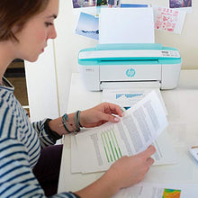 Load image into Gallery viewer, HP DeskJet 3755 Compact All-in-One Wireless Printer, HP Instant Ink, Works with Alexa - Seagrass Accent (J9V92A)