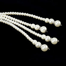 Load image into Gallery viewer, BABEYOND Art Deco Fashion Faux Pearls Necklace 1931s Flapper Beads Cluster Long Pearl Necklace for Gatsby Costume Party