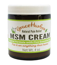 Load image into Gallery viewer, MSM Cream, 3 Four Ounce Jars (All With 5 Essential Oils)
