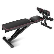 Load image into Gallery viewer, DlandHome Home Gym Adjustable Bench Sit Up Incline Exercise Dumbbell Bench Height Adjustable, Multi-Functional Strength Training Fitness Workout Station, PSBB004