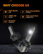 Load image into Gallery viewer, SEALIGHT 9005 LED Bulb 20000 Lumens, 600% Brightness, 6500K Cool White 9005/HB3 LED Bulbs, Plug-and-Play Replacement Bulbs, IP68, Pack of 2