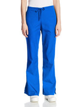 Load image into Gallery viewer, CHEROKEE Women's Flare Leg Drawstring Scrub Pant, Royal, Large Petite