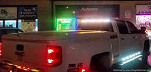 Load image into Gallery viewer, 49" Back Window/Tailgate LED Warning Emergency Flashing Strobe Safety Strip Lighting for Tow Truck, Fire Truck, Emergency Responder, Emergency Vehicle (Amber & White)