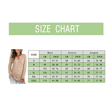 Load image into Gallery viewer, Aniywn Women's Button Down Henley Shirt Casual Solid Color Long Sleeve t Shirt Ladies Plain Tops Blouse for Work Office Gray