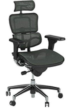 Load image into Gallery viewer, Ergohuman High Back Swivel Chair with Headrest, Black Mesh & Chrome Base
