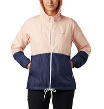 Load image into Gallery viewer, Columbia Women's Flash Forward Windbreaker, Water & Stain Resistant, Peach Cloud/Nocturnal, Large