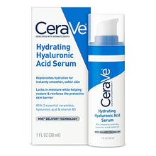 Load image into Gallery viewer, Cerave Hyaluronic Acid Serum for Face with Vitamin B5 and Ceramides | Hydrating Face Serum for Dry Skin | Fragrance Free | 1 Ounce