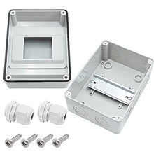 Load image into Gallery viewer, smseace Circuit Breaker Box Distribution Protection Box, ABS Plastic Transparent Cover Waterproof Distribution Box IP65, for Indoor Wall Circuit Breaker (5 Way )