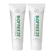 Load image into Gallery viewer, Biofreeze Professional Pain Relief Gel, 4 oz. Tube, White, Pack of 2