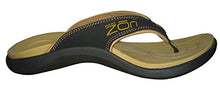 Load image into Gallery viewer, Neat Feat Men's Zori Sport Orthotic Slip-on Sandals Flip Flop, Black/Tan, 7 D US