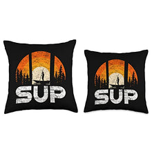 Load image into Gallery viewer, Sailboat Boating Rod Fishermen Bait Lure Lake Rive Stand Up Paddle Board SUP Ride Boat Sail Fishing Fisherman Throw Pillow, 16x16, Multicolor