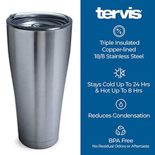 Load image into Gallery viewer, Tervis Triple Walled Home of the Free Because of the Brave Insulated Tumbler Cup Keeps Drinks Cold & Hot, 30oz, Stainless Steel
