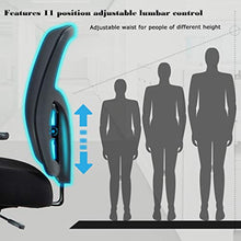 Load image into Gallery viewer, Big and Tall Office Chair 400lbs Desk Chair Mesh Computer Chair with Lumbar Support Wide Seat Adjust Arms Rolling Swivel High Back Task Executive Ergonomic Chair for Women Men,Black