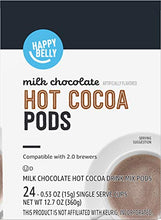 Load image into Gallery viewer, Amazon Brand - Happy Belly Hot Cocoa Pods Compatible with 2.0 K-Cup Brewers, Milk Chocolate Flavored, 24 Count