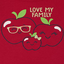 Load image into Gallery viewer, The Children's Place Baby Toddler Girl Sleeve Top 3-Pack, Apple/Stripe/Family 3 Pack, 12-18 Months