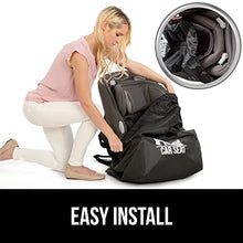 Load image into Gallery viewer, Gorilla Grip Durable Easy Carry Gate Check Airport Protector Bag, Padded Straps, Fits Convertible Car Seats, Infant Carriers, Booster Seat, Air Travel Cover for Airplane Flying, Baby, Toddler, Black